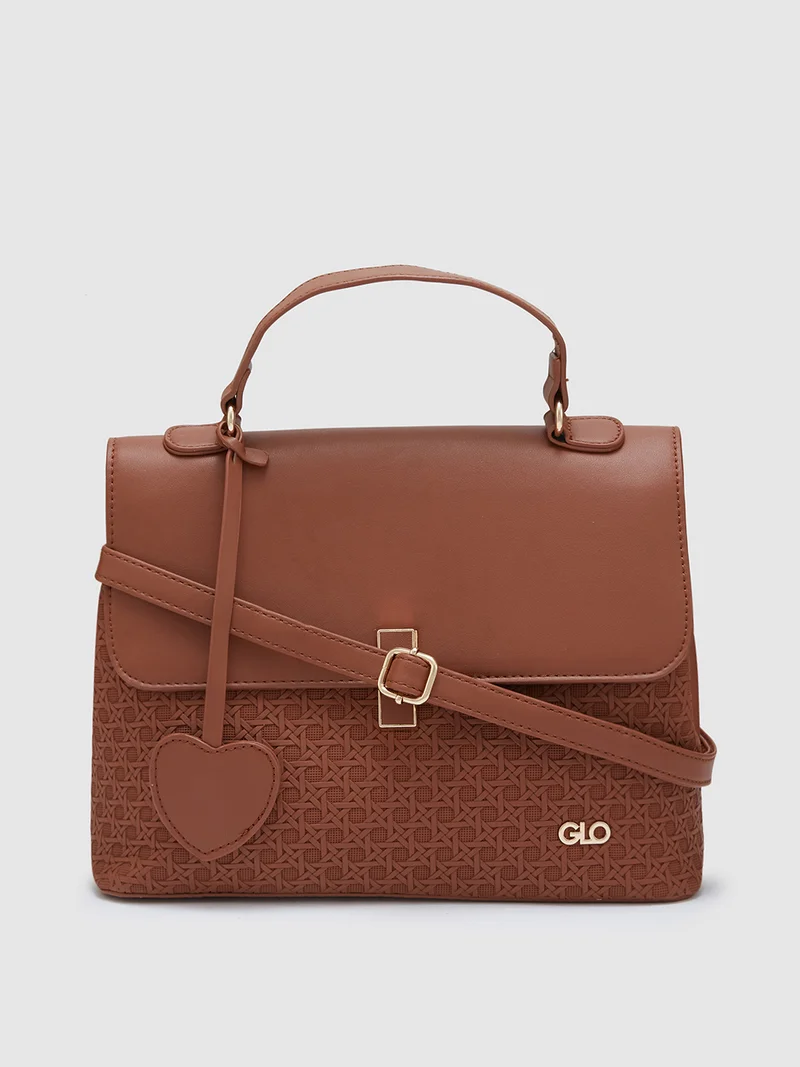 globus Globus Women Tan Textured Casual Handheld Bag